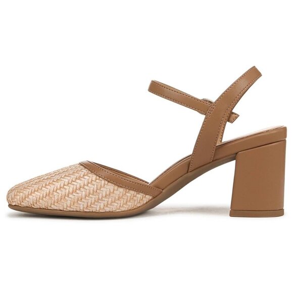 Naturalizer Wave Square Toe Ankle Strap Pumps - Picture 2 of 4